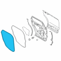 OEM 2022 Ford Edge Weatherstrip On Body Diagram - FT4Z-58253A10-B