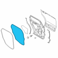 OEM 2017 Ford Edge Door Weatherstrip Diagram - FT4Z-5825325-B