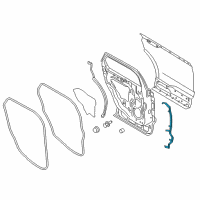 OEM 2016 Ford Edge Front Weatherstrip Diagram - FT4Z-5825325-C