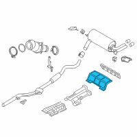 OEM BMW ActiveHybrid 3 Heat Insulator Rear Silencer Diagram - 51-48-7-241-777