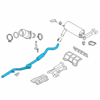 OEM BMW 340i Front Silencer Diagram - 18-30-8-638-781