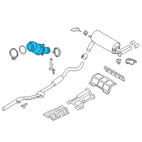 OEM 2017 BMW 740i xDrive Catalytic Converter Diagram - 18-32-7-643-152