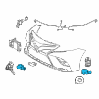 OEM 2022 Toyota Sienna Park Sensor Diagram - 89341-K0060-C0