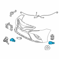 OEM 2021 Toyota Sienna Park Sensor Diagram - 89341-K0060-C0