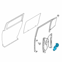 OEM 2018 Ford Flex Window Motor Diagram - 8A8Z-7423394-A