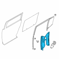 OEM 2019 Ford Flex Window Regulator Diagram - 8A8Z-7427008-A