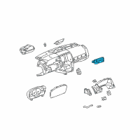 OEM 2009 Cadillac STS Dash Control Unit Diagram - 25839372