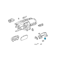 OEM Cadillac STS Start Button Diagram - 25893239