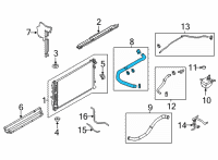 OEM 2021 Nissan Rogue Hose-Radiator, Upper Diagram - 21501-6RA0A