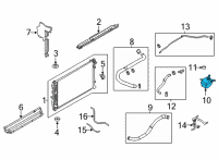 OEM 2021 Nissan Rogue Tank Assy-Radiator Reservoir Diagram - 21710-6RC0A