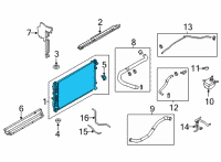 OEM 2021 Nissan Rogue RADIATOR ASSY Diagram - 21460-6RA0B