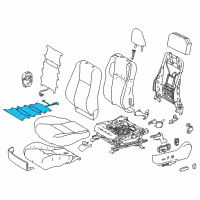 OEM 2018 Toyota RAV4 Seat Cushion Heater Diagram - 87510-0R080