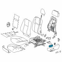 OEM 2014 Toyota Camry Adjust Switch Diagram - 84922-08020