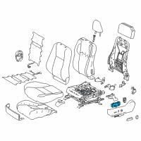 OEM 2020 Toyota Sienna Adjust Switch Diagram - 84922-08020