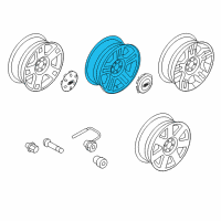 OEM 2005 Ford F-150 Wheel Diagram - 7L3Z-1007-A