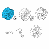 OEM 2004 Ford F-150 Wheel Diagram - 4L3Z-1007-CA