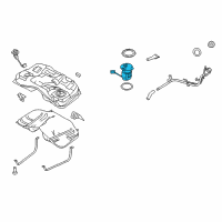 OEM Lincoln MKZ Fuel Gauge Sending Unit Diagram - AE5Z-9A299-F