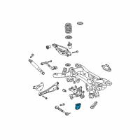 OEM 2009 Toyota RAV4 Knuckle Bracket Diagram - 48505-42010