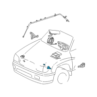 OEM 2004 Toyota Sequoia Front Sensor Diagram - 89174-39165