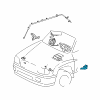 OEM 2007 Toyota Sequoia Side Sensor Diagram - 89834-0C020