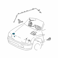 OEM 2007 Toyota Sequoia Front Sensor Diagram - 89173-09200