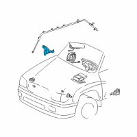 OEM 2006 Toyota Sequoia Side Sensor Diagram - 89833-0C020