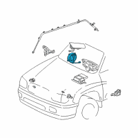 OEM 2002 Toyota Sequoia Clock Spring Diagram - 84306-07030