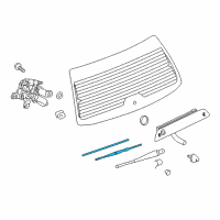 OEM 2005 Saturn Vue Rear Blade Diagram - 22665007