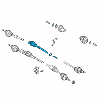 OEM 2019 Ford EcoSport Inner Shaft Diagram - GN1Z-3B436-BB