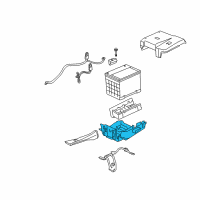 OEM 2006 Pontiac G6 Battery Tray Diagram - 15217067