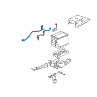 OEM 2007 Saturn Aura Positive Cable Diagram - 25850295