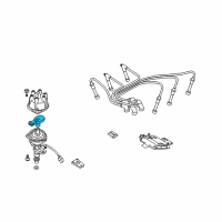 OEM 2000 Nissan Quest Rotor Head Diagram - 22157-1W600