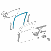 OEM 2015 Toyota Yaris Run Weatherstrip Diagram - 68141-0D260