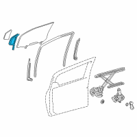 OEM 2012 Toyota Yaris Weatherstrip Diagram - 68215-52061