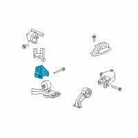 OEM 2009 Dodge Avenger Bracket-Engine Mount Diagram - 5085512AE