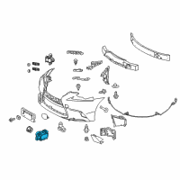 OEM 2013 Toyota 4Runner Reverse Sensor Diagram - 89341-53030