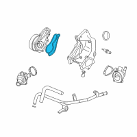 OEM 2009 Honda Civic Gasket, Water Pump Diagram - 19222-RBC-003