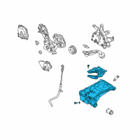 OEM 2006 Infiniti Q45 Oil Pan Assembly Diagram - 11110-AR200