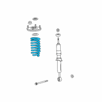 OEM 2017 Toyota Tundra Coil Spring Diagram - 48131-0C151