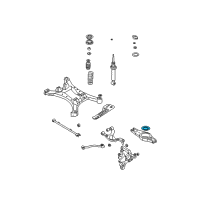 OEM Nissan Quest Rear Spring Seat-Rubber Diagram - 55050-3Z000