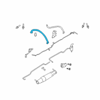 OEM 2008 Mercury Mountaineer Crankcase Tube Diagram - 7L2Z-6A664-A