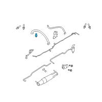 OEM Ford Explorer Crankcase Tube Elbow Diagram - 2W7Z-6762-AA