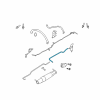 OEM 2007 Mercury Mountaineer Vapor Hose Diagram - 7L2Z-9K318-A