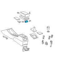 Genuine Chevrolet Center Console Hinge diagram