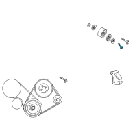 OEM Kia Bolt-A/C PULLEY Tension Diagram - 9783122000