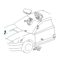 OEM 2003 Toyota Celica Front Sensor Diagram - 89173-29165