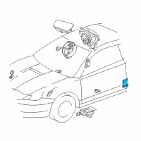 OEM 2003 Toyota Celica Side Sensor Diagram - 89830-20030