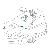 OEM 2001 Toyota Celica Side Sensor Diagram - 89865-20010