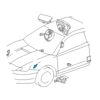 OEM 2000 Toyota Celica Sensor, Air Bag, Front LH Diagram - 89174-29045