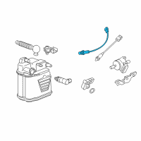 OEM 2018 Chevrolet Sonic Front Oxygen Sensor Diagram - 55572215